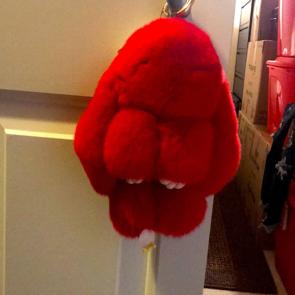 Real fur Bag charm